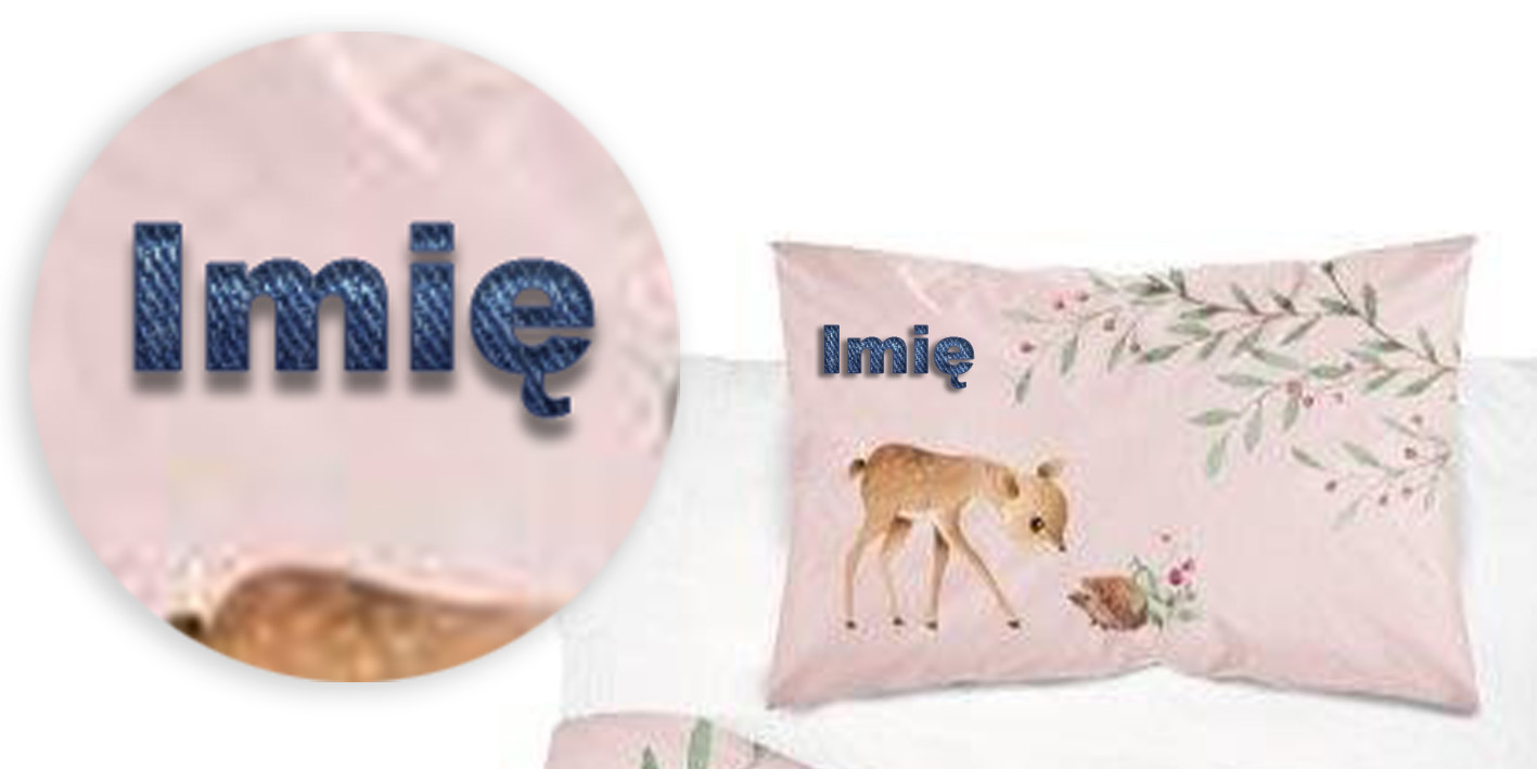 Pościel 100x135 sarenki hallo haft